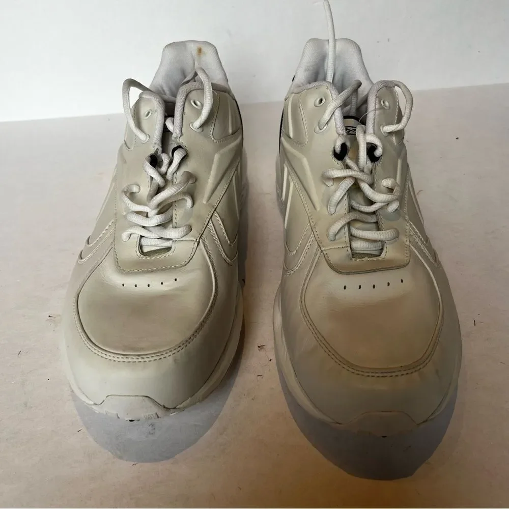 Reebok DMX Men's Sneakers Cream/Navy trim Size 13 XWide 4E Leather Upper